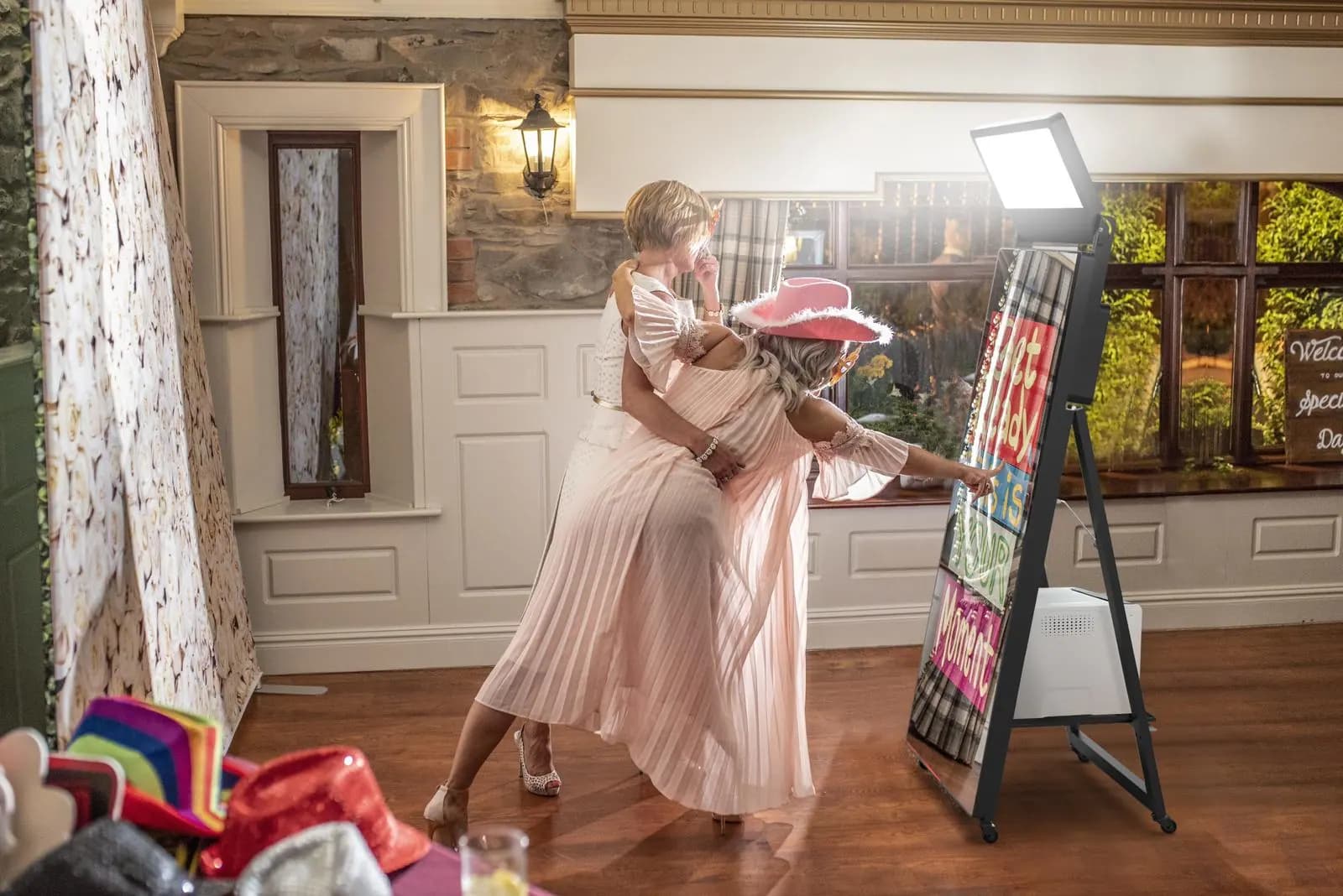 ClickPlick Magic Mirror photo booth at a UK event