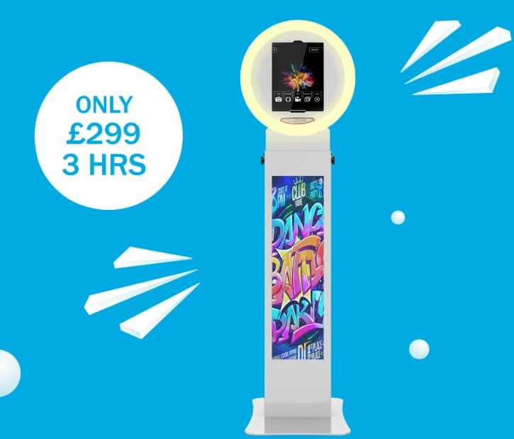 LCD Screen Slimline Pod — photo booth hire UK