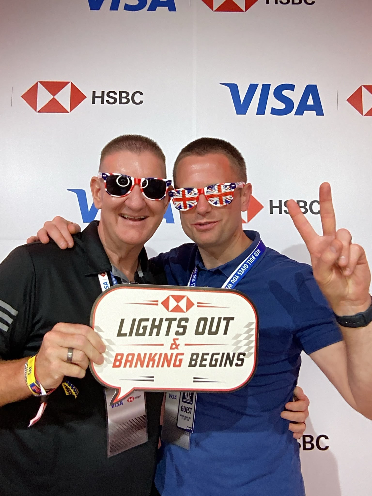 Guests at HSBC Visa Silverstone event