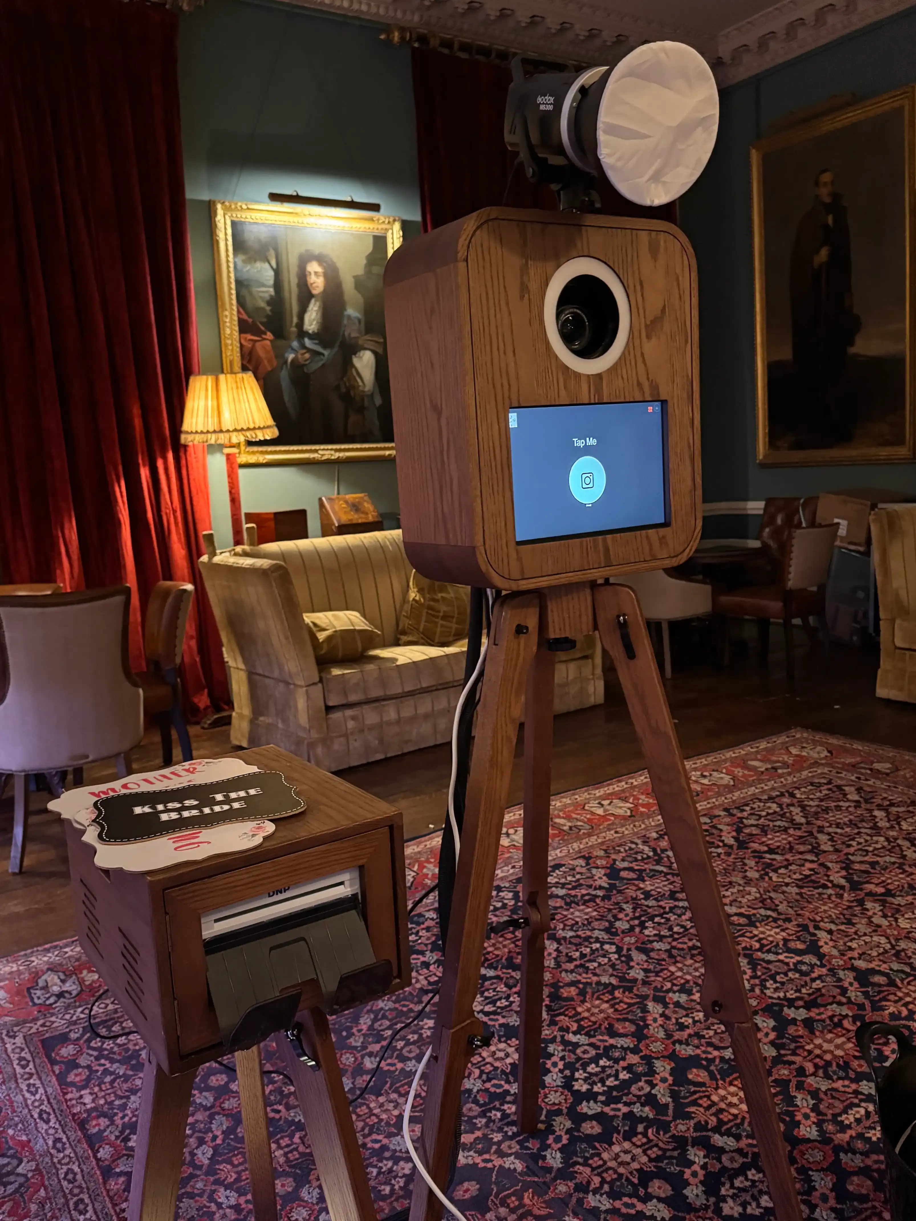 Wooden Photo Booth view 1