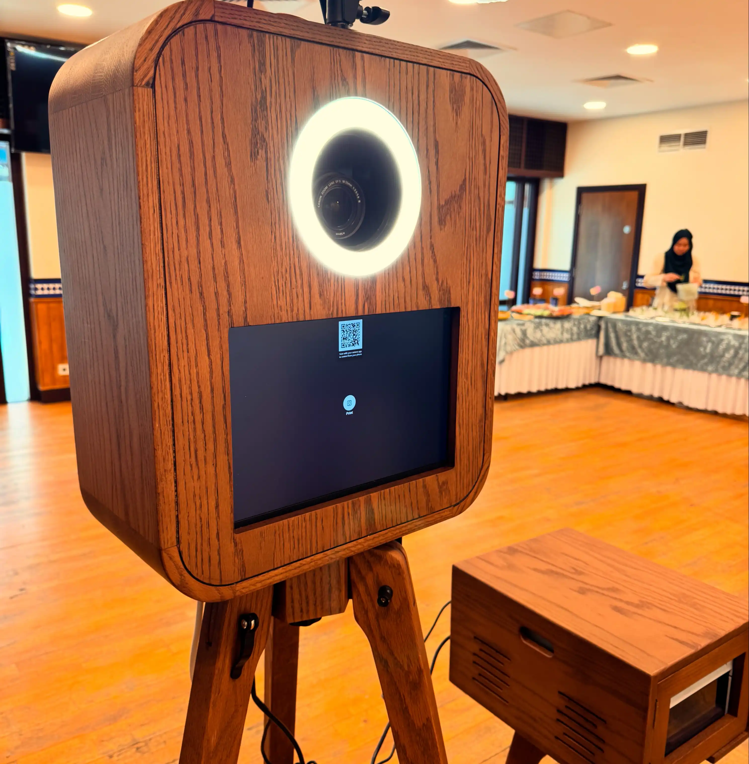Wooden Photo Booth view 3